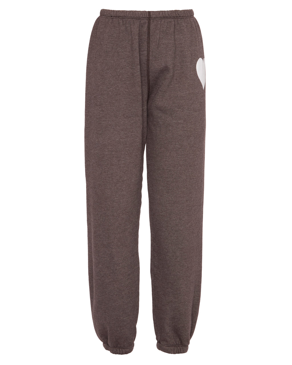 SPRWMN Heart Sweatpant in Heathered Brown