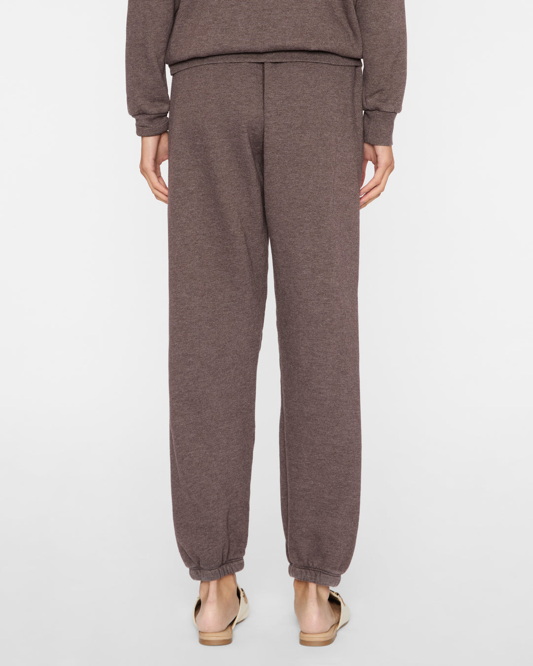 SPRWMN Heart Sweatpant in Heathered Brown