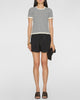 SEA Saige Gingham Knit Short Sleeve Top
