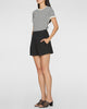 SEA Saige Gingham Knit Short Sleeve Top
