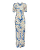 ULLA JOHNSON Samar Short Sleeve Silk Dress