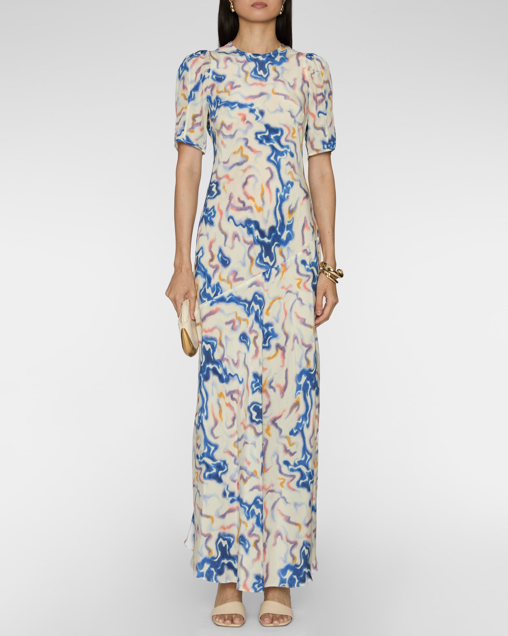 Ulla Johnson Samar Short Sleeve Silk Dress | Prism | Size 8 Ulla Johnson Samar Short Sleeve Silk Dress | Prism | Size 8