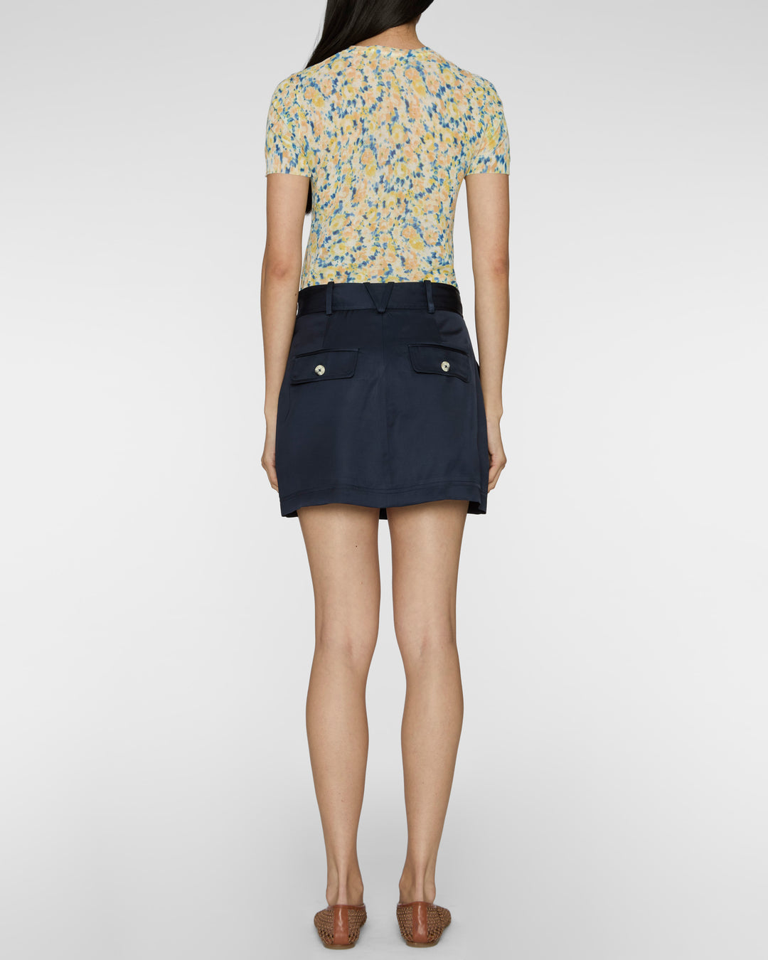 ULLA JOHNSON Sana Short Sleeve Knit Top