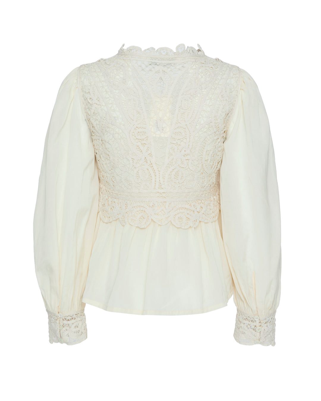 SEA Adelina Battenberg Lace Long Sleeve Top