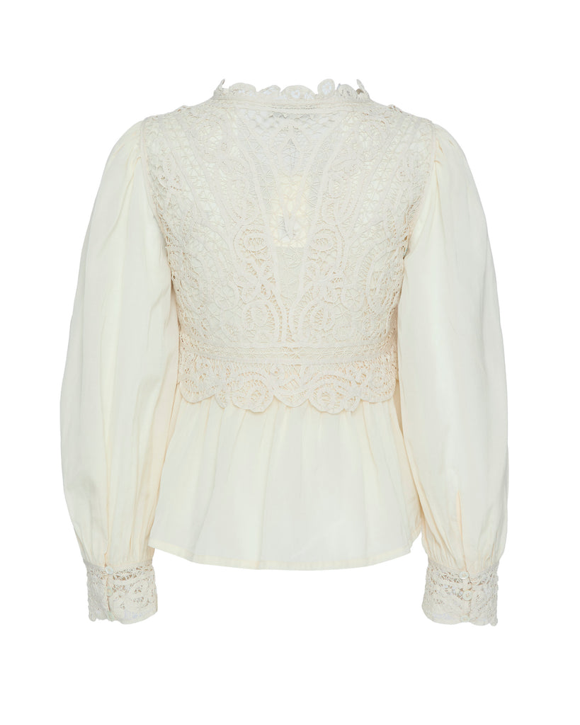 SEA Adelina Battenberg Lace Long Sleeve Top
