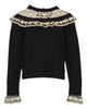 SEA Bea Embroidery Sweater with Yoke