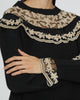 SEA Bea Embroidery Sweater with Yoke