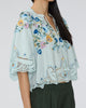 SEA Celia Embroidery Short Sleeve Top