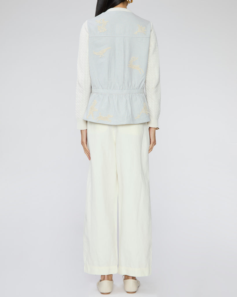 SEA Lavinia Striped Long Sleeve Cardigan