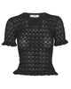 SEA Rue Fine Gauge Knit Short Sleeve Sweater