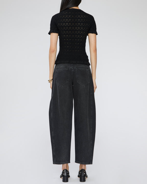 SEA Ruby Knit Tee in Black