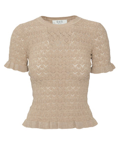 Ruby Knit Tee in Champagne - 30% OFF END OF YEAR SALE