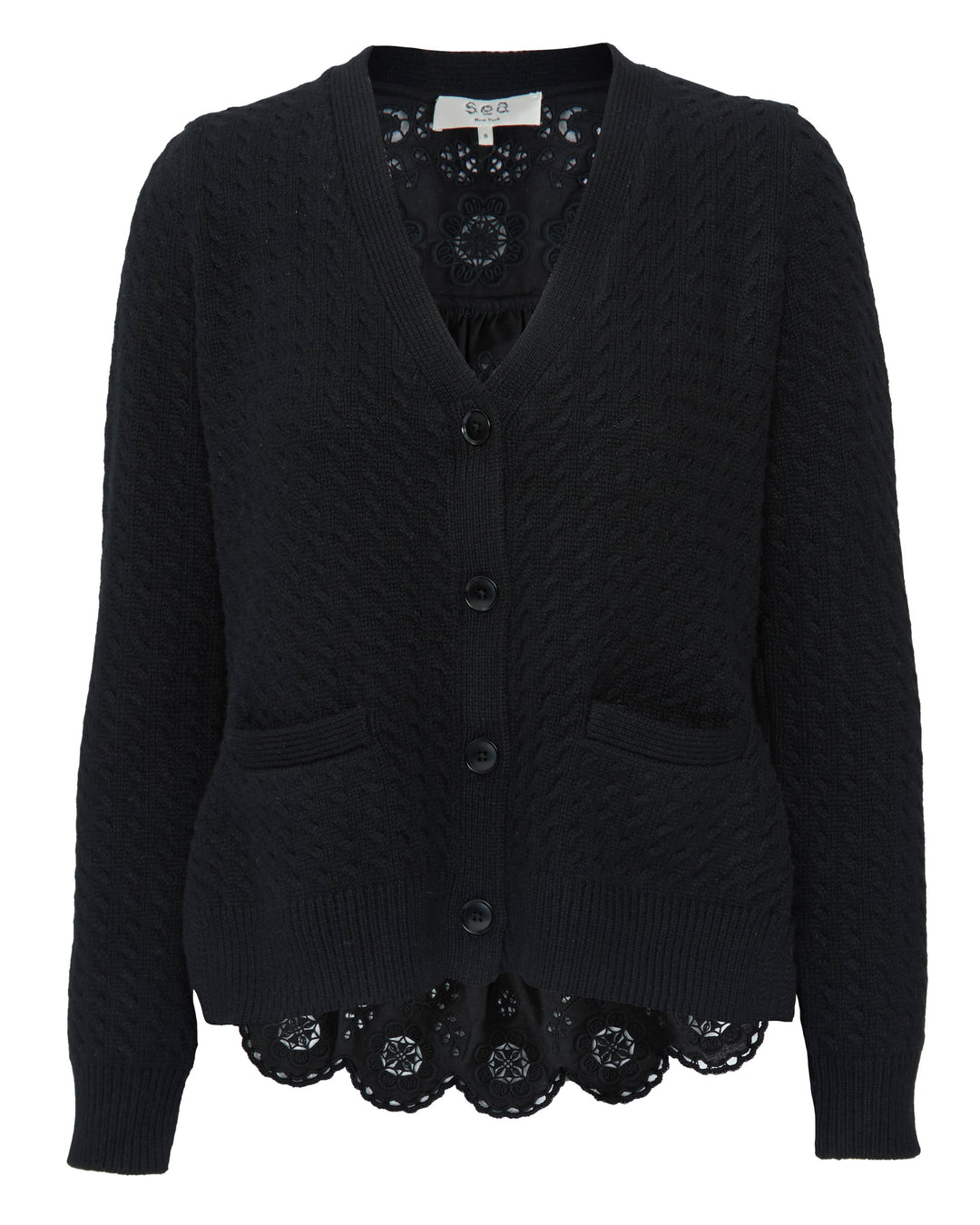 SEA Shanna Lace Long Sleeve Cardigan
