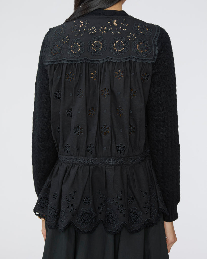 SEA Shanna Lace Long Sleeve Cardigan