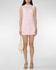 SELF PORTRAIT Pink Lace Collared Mini Dress