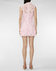 SELF PORTRAIT Pink Lace Collared Mini Dress