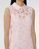 SELF PORTRAIT Pink Lace Collared Mini Dress