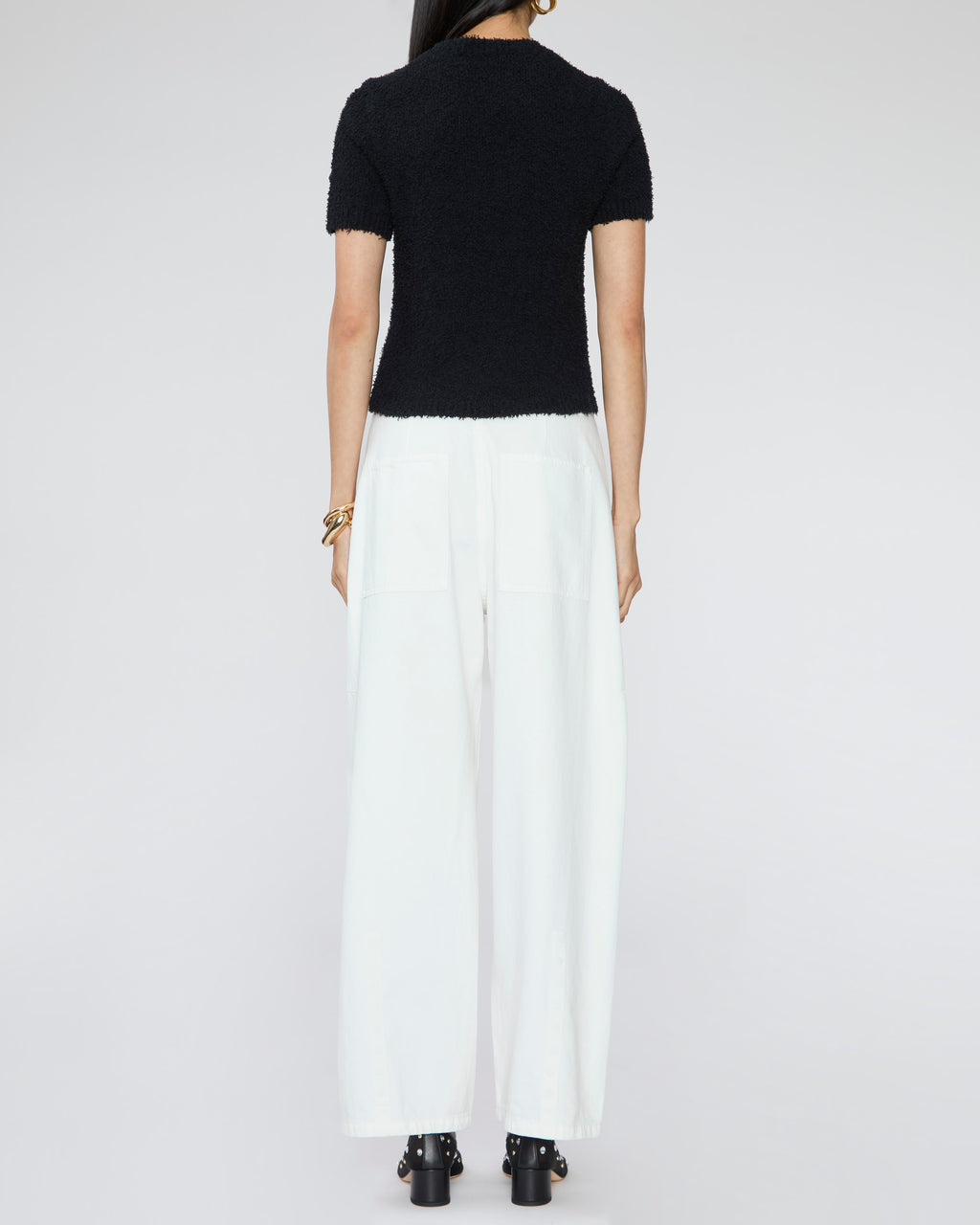 TIBI Serviette Baby T in Black