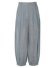 TIBI Sheer Wool Gauze Pleated Long Balloon Pant