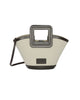 STAUD Shirley Mini Bucket in Natural/Espresso