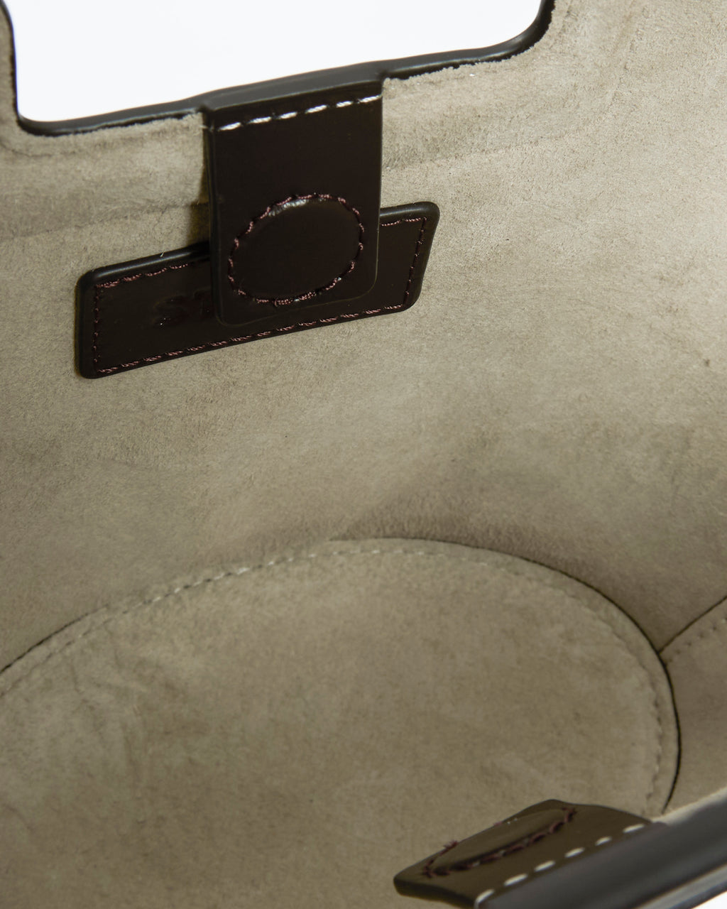 STAUD Shirley Mini Bucket in Natural/Espresso