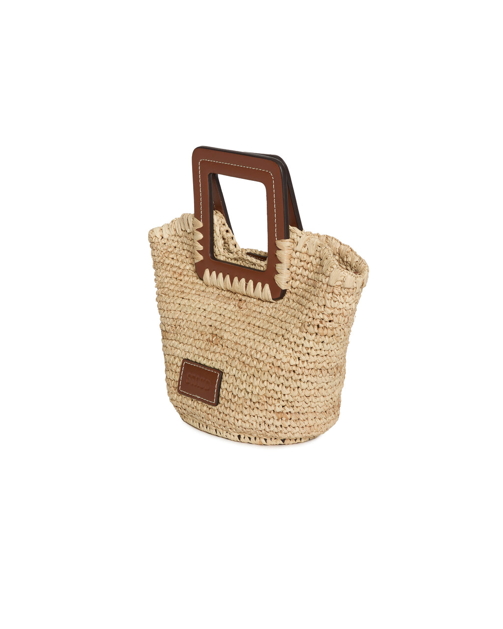 STAUD Shirley Raffia Mini Bucket