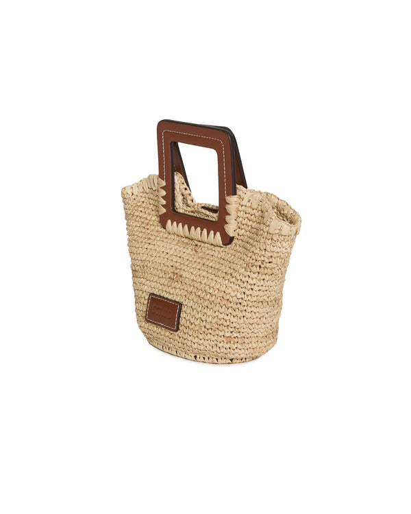 STAUD Shirley Raffia Mini Bucket