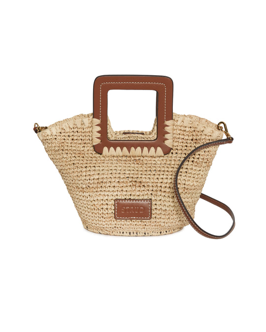 STAUD Shirley Raffia Mini Bucket