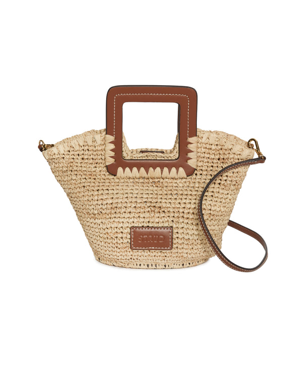 STAUD Shirley Raffia Mini Bucket