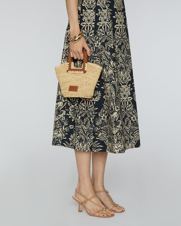 STAUD Shirley Raffia Mini Bucket