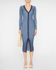 Shoko Sweater Dress in Navy/Clear Blue
