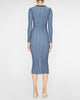Shoko Sweater Dress in Navy/Clear Blue