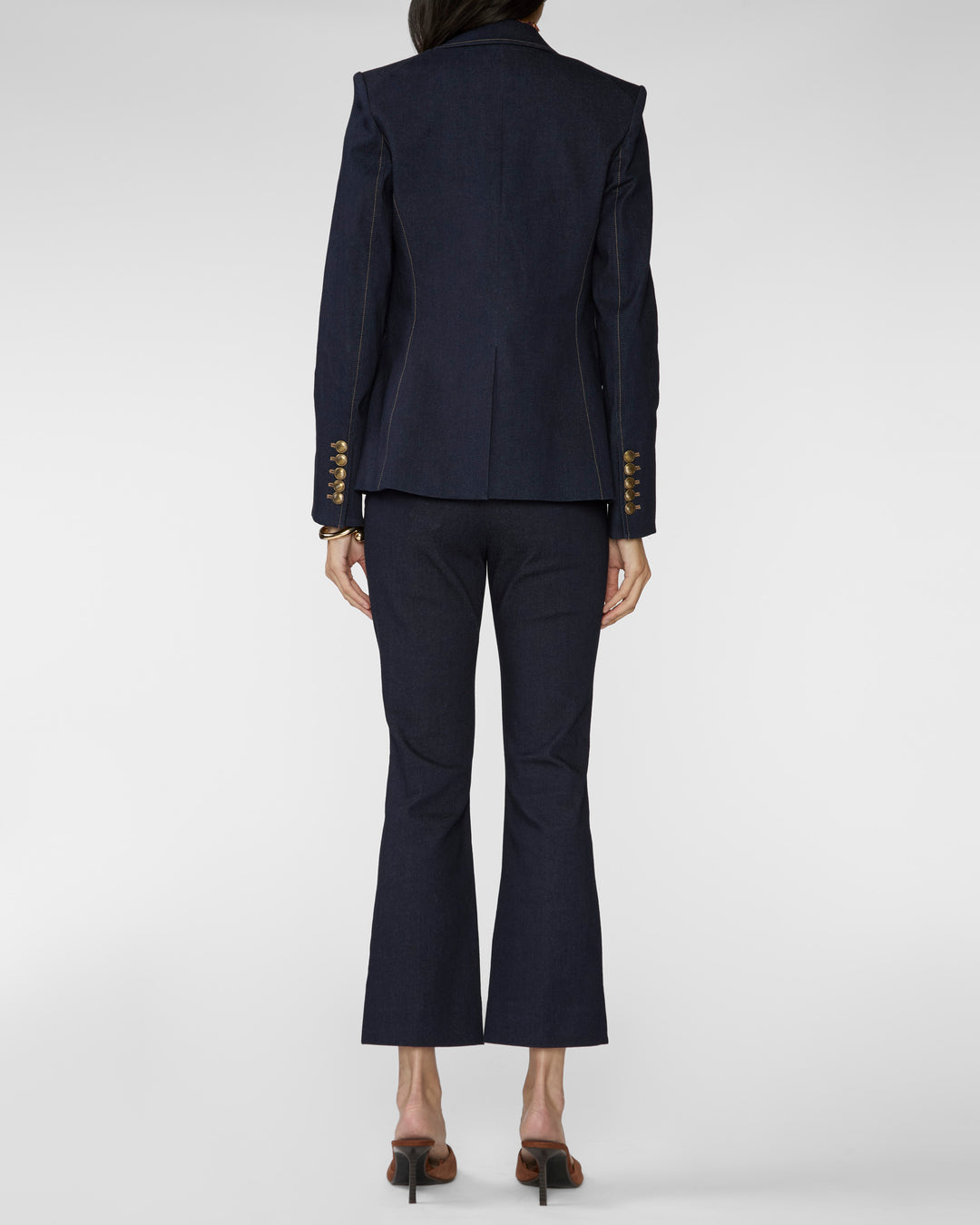 Veronica Beard Single Breasted Miller Dickey Jacket Midnight Wash