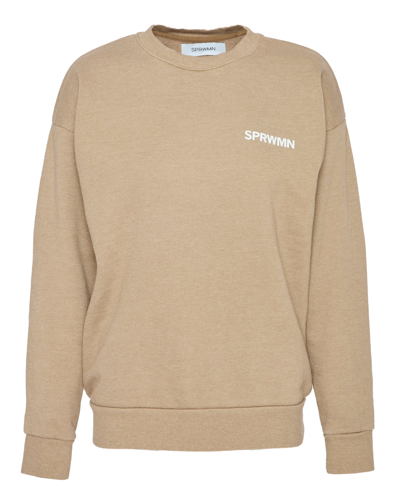 Small Logo Sweatshirt in Latte