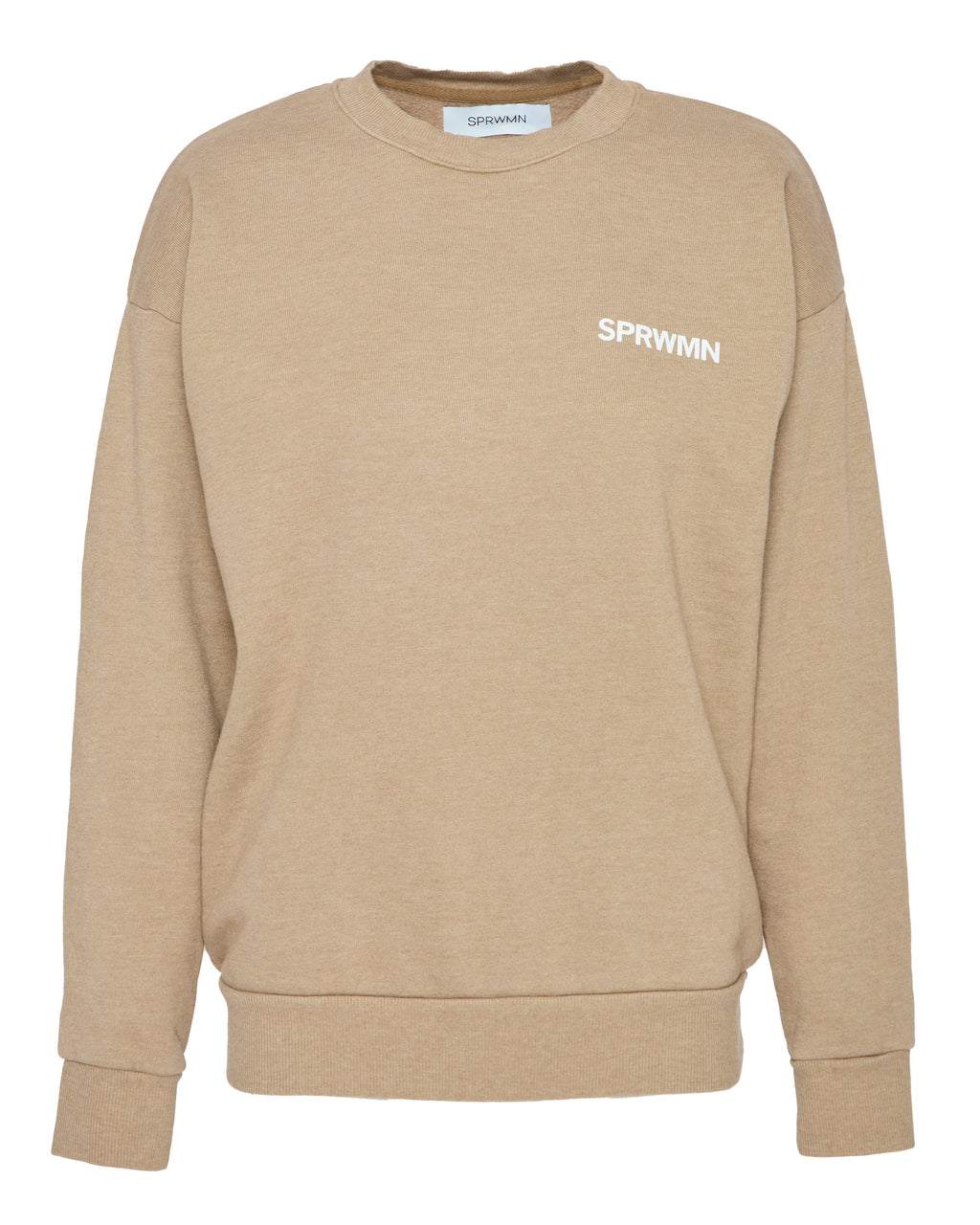 SPRWMN Small Logo Sweatshirt in Latte
