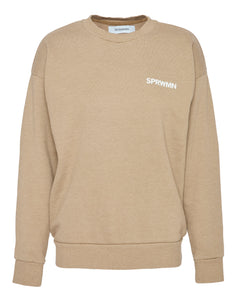 Small Logo Sweatshirt in Latte - 20% OFF EDITOR'S PICKS