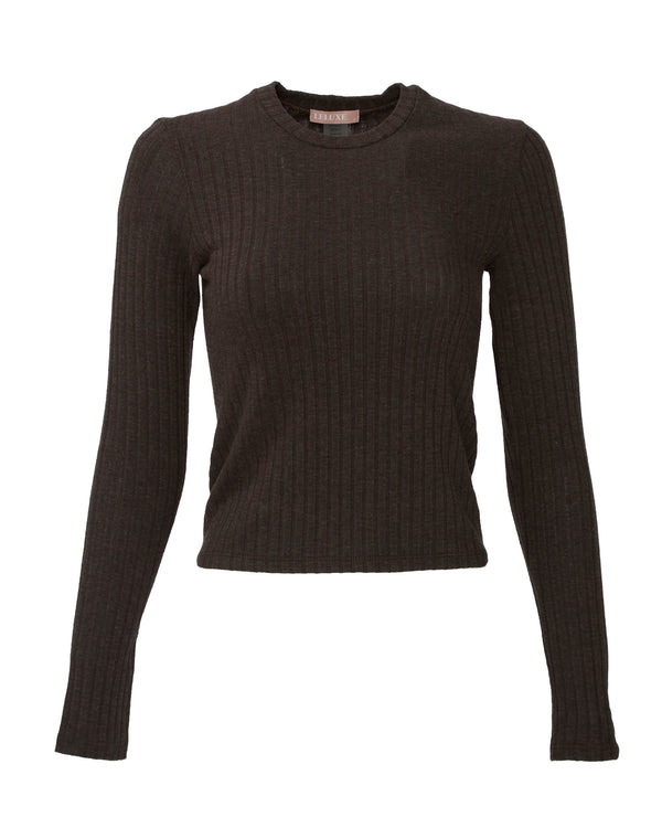 LELUXE Sophie Crop in Cocoa