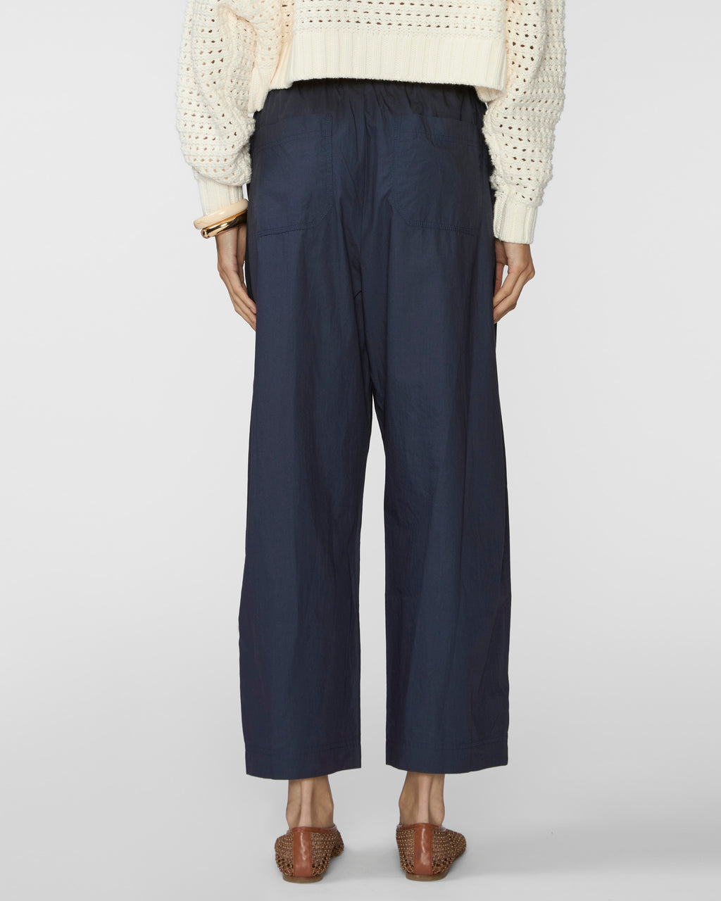 APIECE APART Spa Pleat Pant in Navy