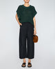 Spa Pleat Pant in Black