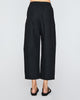 Spa Pleat Pant in Black