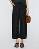Spa Pleat Pant in Black