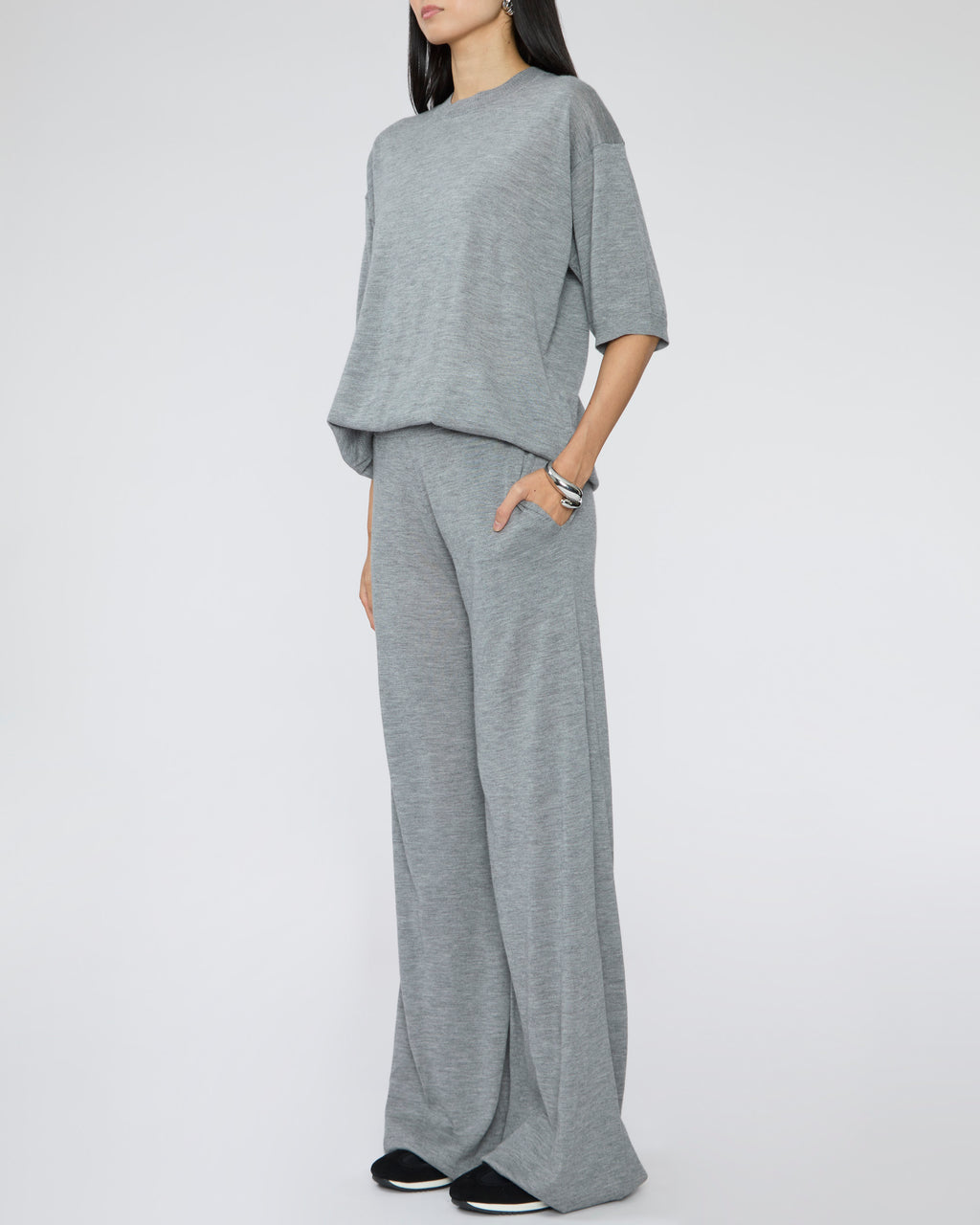 SPRWMN Boxy T-Shirt in Grey