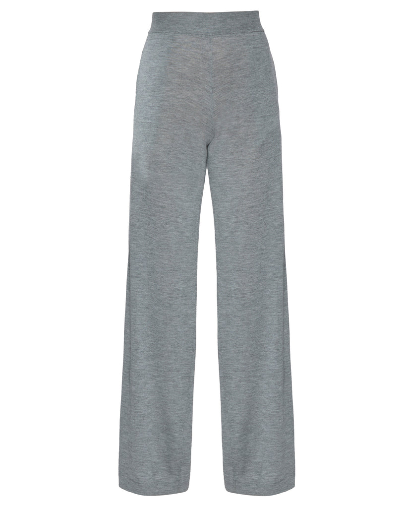 SPRWMN Cashmere Wide Leg Pants in Grey