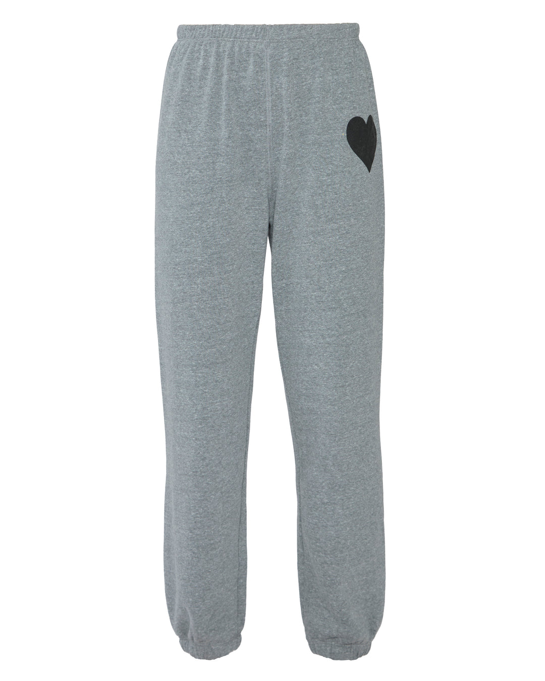 SPRWMN Heart Sweatpants in Heather Grey/Black