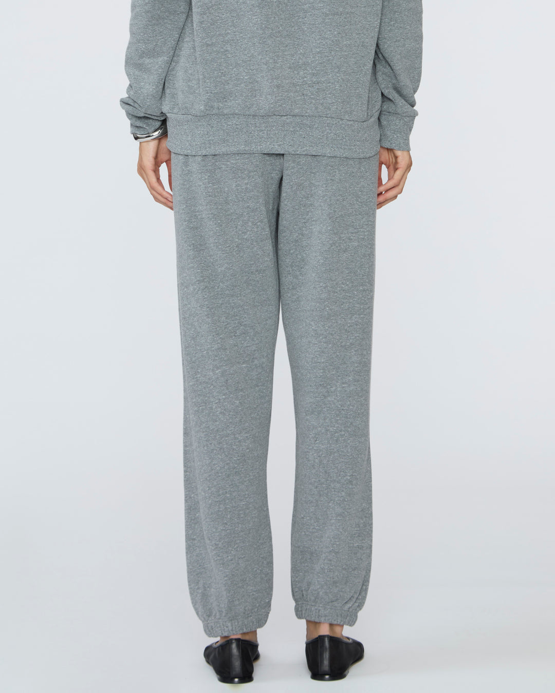 SPRWMN Heart Sweatpants in Heather Grey/Black