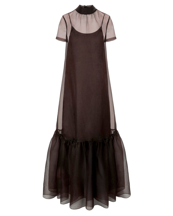 STAUD Calluna Dress in Earth