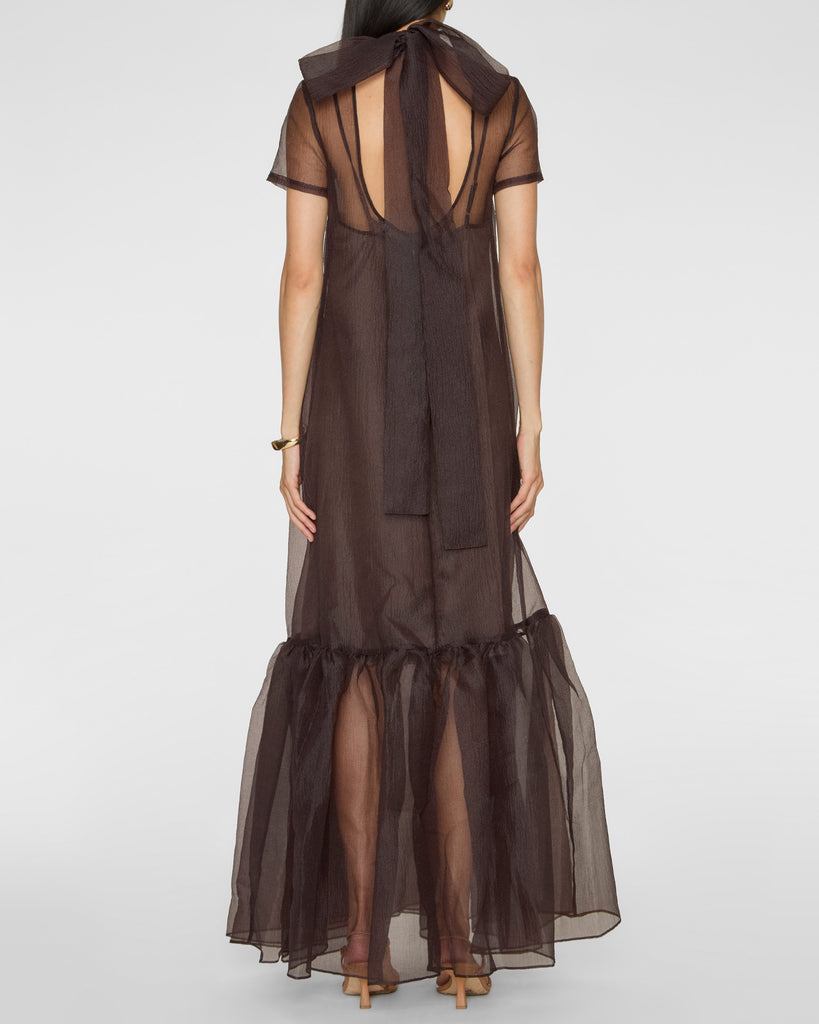 STAUD Calluna Dress in Earth