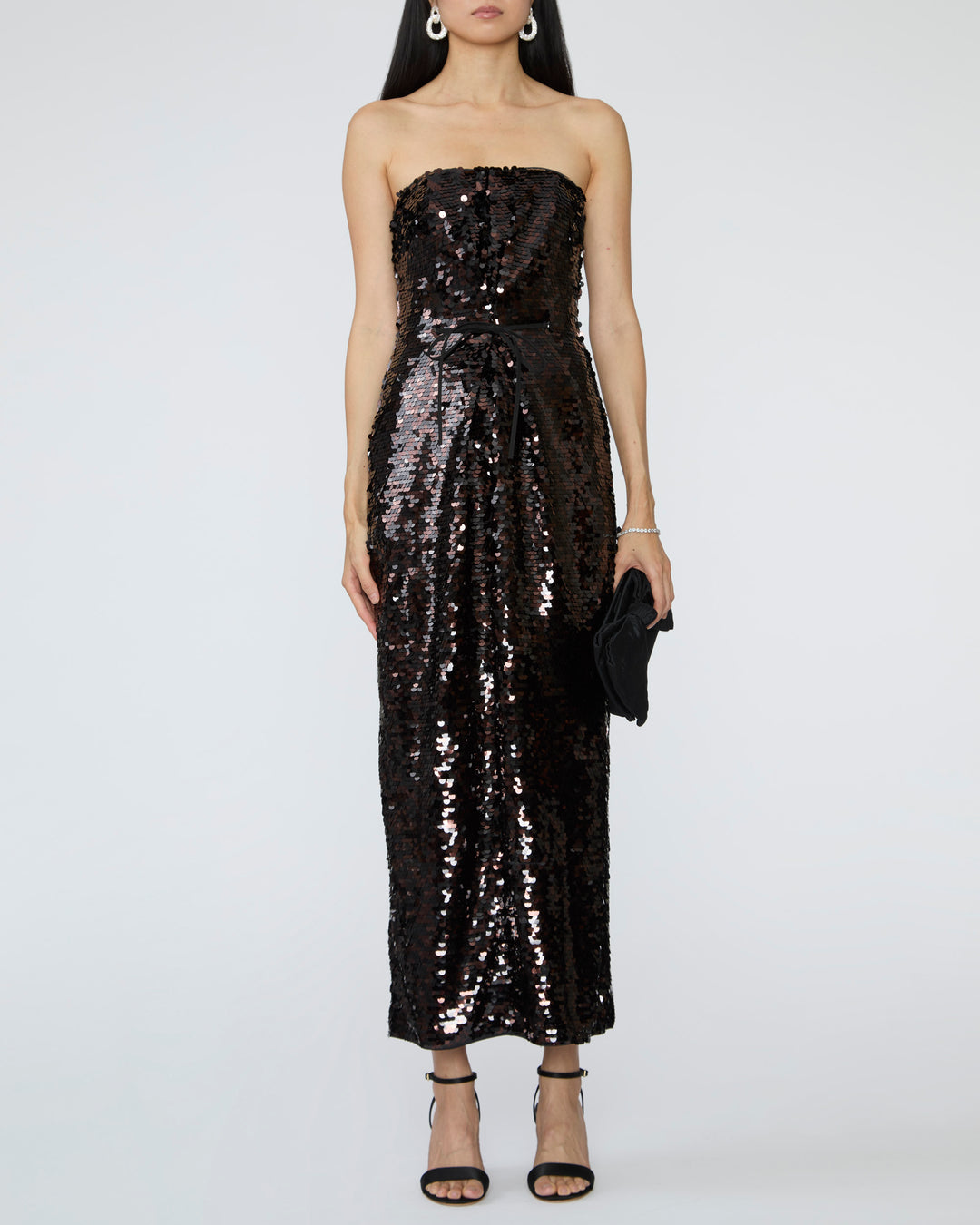STAUD Cece Dress in Espresso/Black – Capsule Shop