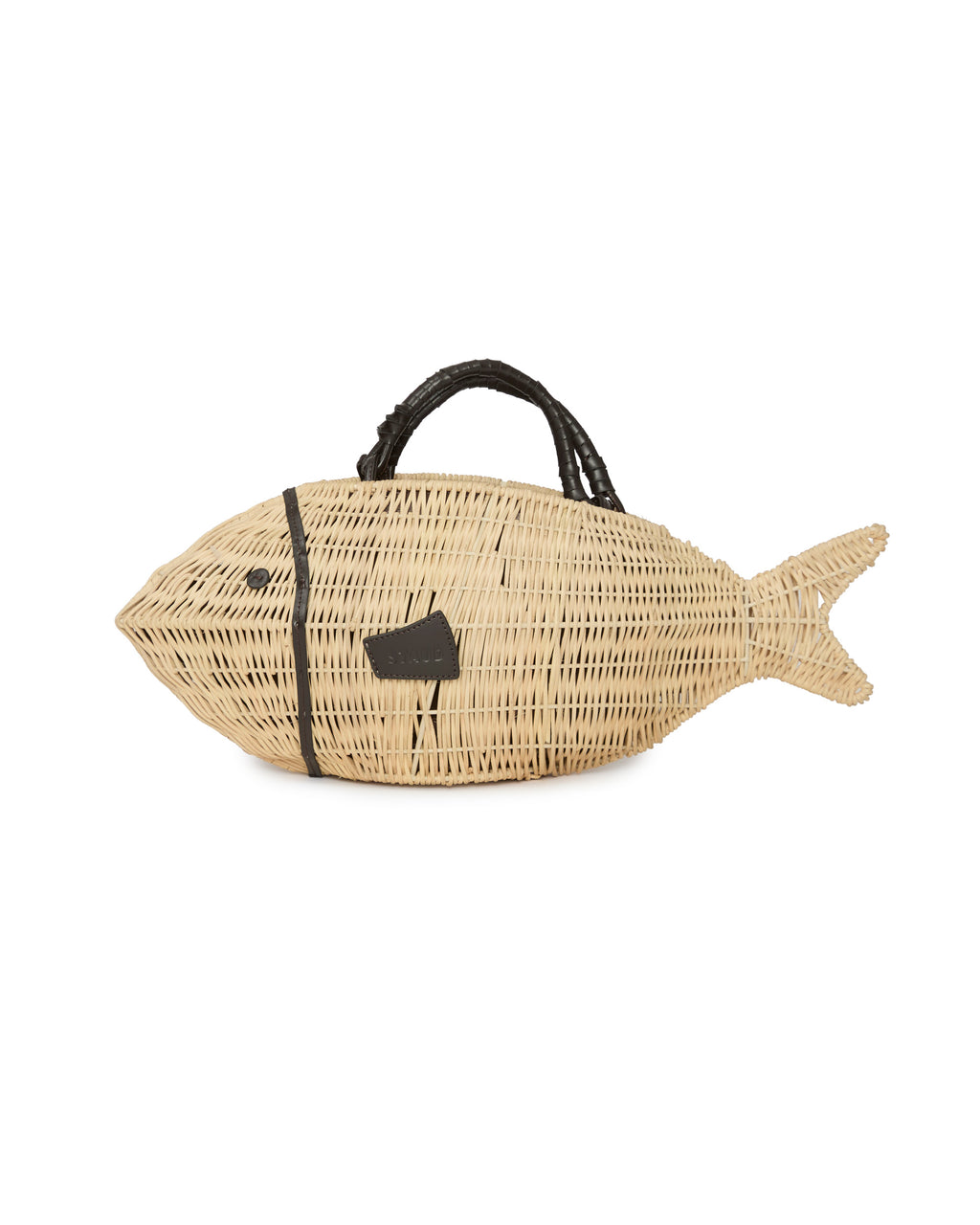 STAUD Cleo Fish Bag in Natural