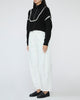 STAUD Cropped Hampton Sweater in Black